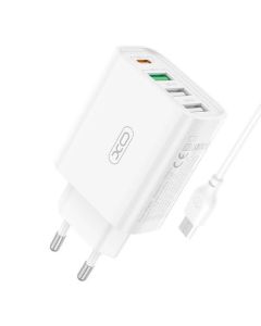 XO Brzi punjač Tip c + 3xUSB L120 + kabl - XO0286