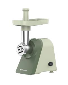 Deaktion električna mašina za mlevenje mesa 300W, sita 5mm i 7mm, zaštita od pregrevanja, pastelno zelena