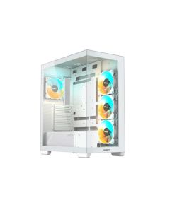 GIGABYTE C500 Panoramic Stealth Ice GB-C500PI ST Belo midi kućište