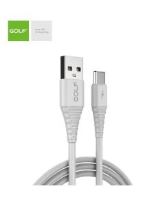 GOLF USB kabl Type C, GC-64t, ojačan 3A, 1m, bela - 00G131