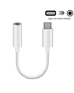 VELTEH Adapter sa type C na AUX 3.5mm C2A-05, Beli - 100-73
