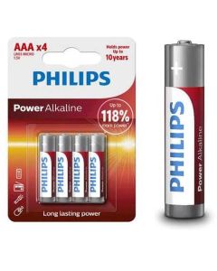 PHILIPS Baterija, AAA LR03, 4 kom. - 40012-1