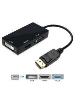 VELTEH DisplayPort na HDMI+VGA+DVI adapter DHV-59
