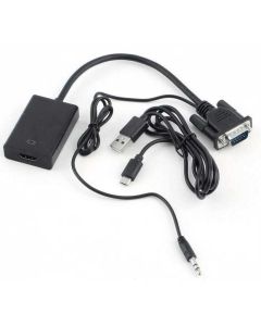 VELTEH Adapter VGA na HDMI + audio 3.5mm, V2H - 55-006