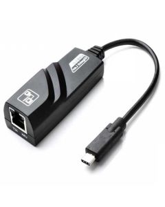Mrežni adapter USB-C na RJ45, crni - 55-072