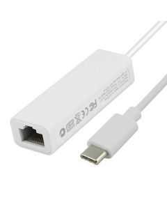 Mrežni adapter USB-C na RJ45, beli - 55-074