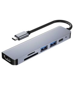 Adapter konverter USB Tip C 3.1 na HDMI/2xUSB - 55-075