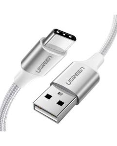 UGREEN USB-A 2.0 na USB tip C kabl Alu.0.25m, Beli - 60129