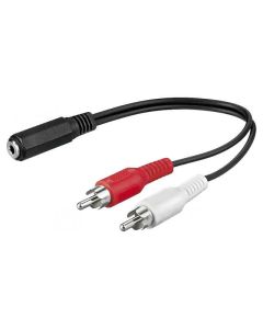 VELTEH Audio kabl AUX ženski - 2RCA muška 407/0.2 - 63-064