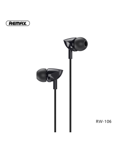 Slusalice REMAX Wired RW-106 3.5 mm crne - 78263
