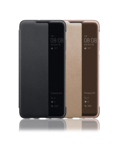 Maska za Samsung Note 10 Lite/ N770/ A81/ A815F na preklop Smart view cover zlatna - 041937-1