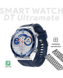 Smart Watch DT Ultramate plavi (metalna+silikonska narukvica) - 216174