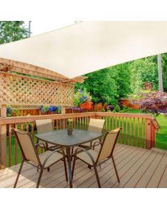 MULTIGARDEN Solarno kvadratno jedro za hlad 4x4m, bež - 19195B BEIGE