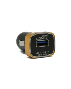 Auto punjac LDNIO DL-C22 dual USB 2.1A sa iPhone lightning kablom beli - 42677