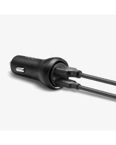 Spigen Steadiboost F31QC 2-Port Car Charger PD27W/QC3.0 crni - 000CP25597