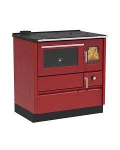 ALFA PLAM Šporet na čvrsto gorivo 85G, crveni, levi - 12472