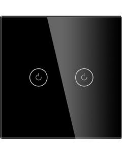 EXESHOP Wi-Fi pametni prekidač 2G TUYA Crni NN (WIFI TOUCH SWITCH) - SS014