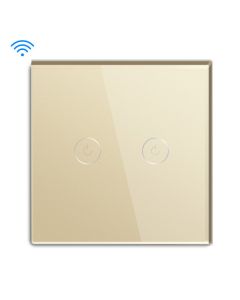 EXESHOP Wi-Fi pametni prekidač 2G TUYA Zlatni NN (WIFI TOUCH SWITCH) - SS015