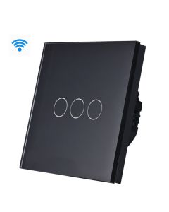 EXESHOP Wi-Fi pametni prekidač 3G TUYA Crni NN (WIFI TOUCH SWITCH) - SS017