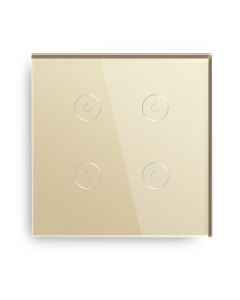 EXESHOP Wi-Fi pametni prekidač 4G TUYA Zlatni (WIFI TOUCH SWITCH) - SS021
