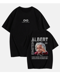 Streetwear Albert Einstein, Crna - P-1063L