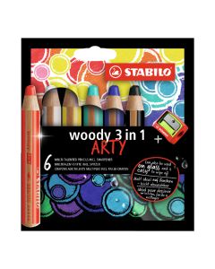 STABILO Drvene bojice Woody Arty 3u1, set 1/6 - 8806-1-20