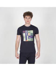SERGIO TACCHINI Majica kratak rukav modulo verde t-shirt M