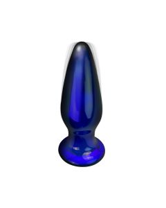 Stakleni analni dildo sa vibracijom Shining Vibrating Glass Plug - 10216-1