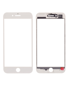 Staklo+ okvir iPhone 7 plus belo HQ - 020869