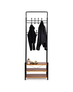 MODERNHOME Stalak za cipele i jakne sa policama - GH-202 BLACK
