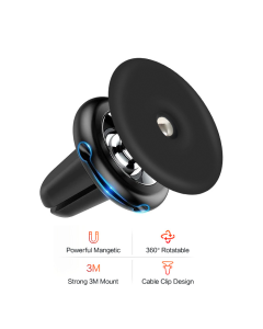 Stalak za ventilaciju Floveme magnetic crni - 209443