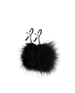 Stipaljke za bradavice sa crnom peruskom Nipple Clamps - ff001022