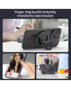 Stoni držač za mobilni telefon magnetni Ring beli - 618957