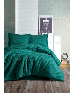 DEKOR DOM Posteljina CB Elegant stripe saten Petrol - 034218