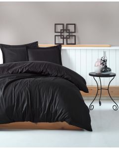 DEKOR DOM Posteljina CB Elegant stripe saten Siyah - 015560