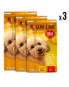 SUN LINE DOG Suva hrana za pse 3x12kg - 3360191