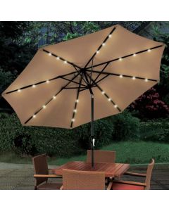 BOLZZ Suncobran sa led osvetljenjem brown