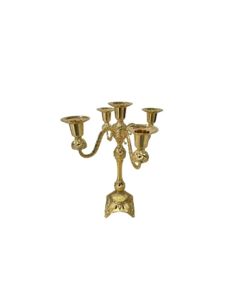 APEX Metalni svećnjak 30cm, zlatna - SVECNJAKGOLD
