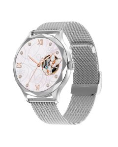 Pametni sat DT Diamond metalna narukvica, srebrna - SW305