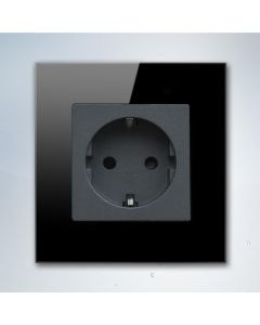 EXESHOP 16A EU Wi-Fi WALL SOCKET Crni (TUYA) - SWS001