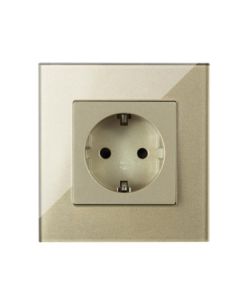EXESHOP 16A EU Wi-Fi WALL SOCKET Zlatni (TUYA) - SWS003