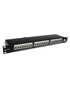 SOLARIX SX24-6-STP-BK patchcord kabal panel 1U 24x RJ45 - SX002