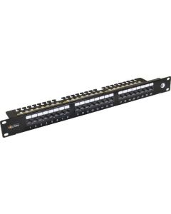 SOLARIX SX24L-6-UTP-BK-N patch panel 24x U/UTP RJ45, cat 6, Rack 19 in 1U - SX011