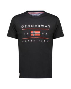 GEOGRAPHICAL NORWAY Majica kratak rukav jezolo db black men 254 M - SY9739H-GNM