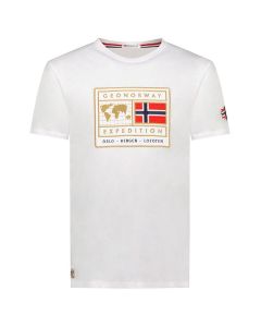 GEOGRAPHICAL NORWAY Majica kratak rukav jofoten db white men 254 M