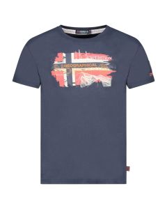 GEOGRAPHICAL NORWAY Majica kratak rukav jysuis db navy men 254  M - SY9782H-GNL