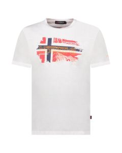 GEOGRAPHICAL NORWAY Majica kratak rukav jysuis db white men 254 M - SY9783H-GNXL