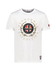 GEOGRAPHICAL NORWAY Majica kratak rukav jiger db white men 254 M - SY9879H-GNS