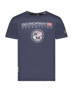 GEOGRAPHICAL NORWAY Majica kratak rukav jvick db navy men 254 M - SY9951H-GNXL