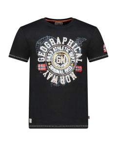 GEOGRAPHICAL NORWAY Majica kratak rukav jodept black db men 240 M